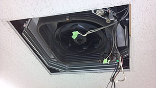 天井埋め込み型エアコンクリーニング施工例